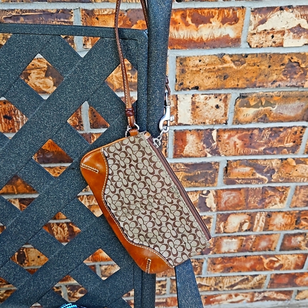Coach brand wristlet